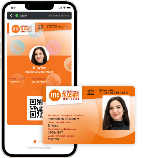 ITIC - virtual and plastic teacher ID & discount cards image